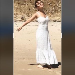 LoveShackFancy white dress with the most stunning detail ever so flattering